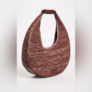 Staud Large Moon Raffia bag with dust bag